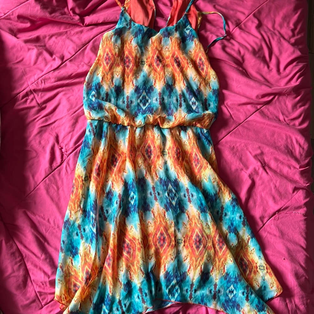Handkerchief hem summer dress